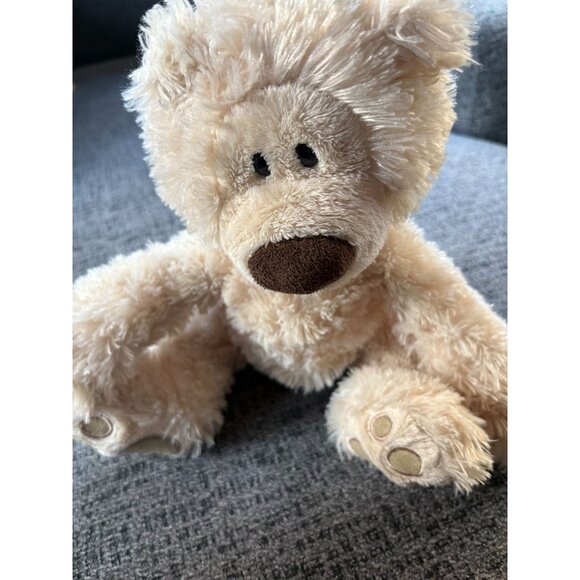Gund Philbin Beige Teddy Bear Plush Toy 12" Soft Stuffed Animal For Kids - Picture 1 of 7